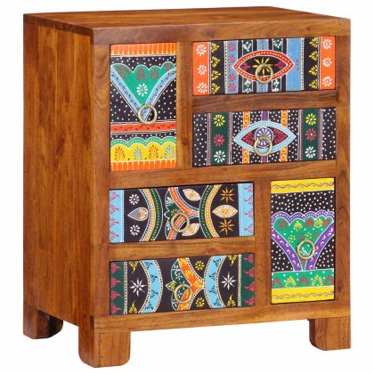 Бюфет Многоцветен 50x35x60 Масивна дървесина Акация