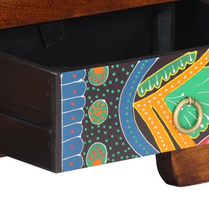 ТВ шкаф Multicolour 110x30x40 масивна дървесина акация