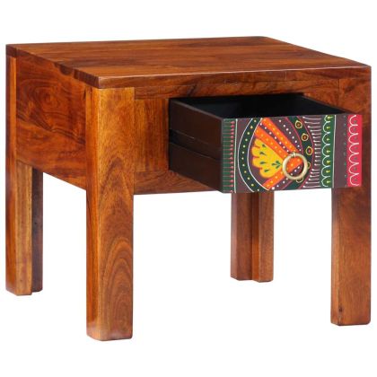 Нощно шкафче 40x40x36 cm масивна дървесина акация