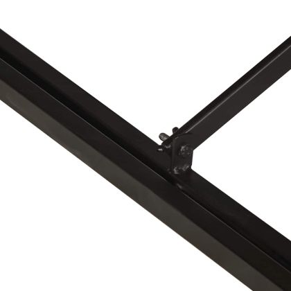 Масичка за кафе 100x100x35 cm Масивна груба дървесина Манго