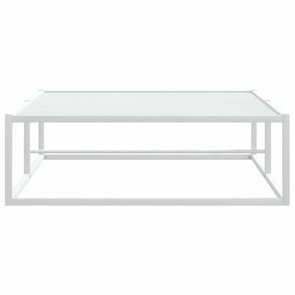 Рамка за легло без матрак Бяла 90x200 cm Метал