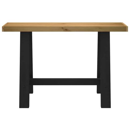 Конзолна маса NOAIN с А-образни крака масивна дървесина бор