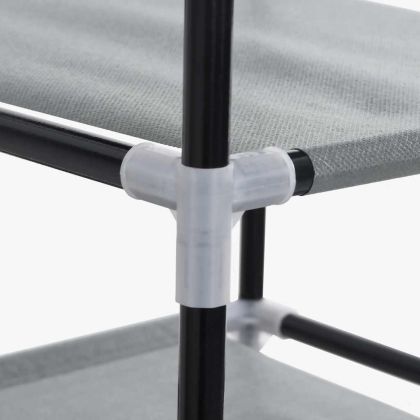 Шкаф за обувки сив 60,5x30x97 cm Нетъкана материя