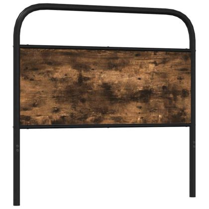 Табла за глава опушен дъб 90 cm стомана и инженерна дървесина