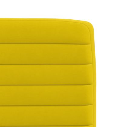 Трапезни столове, 2 бр, жълти, кадифе
