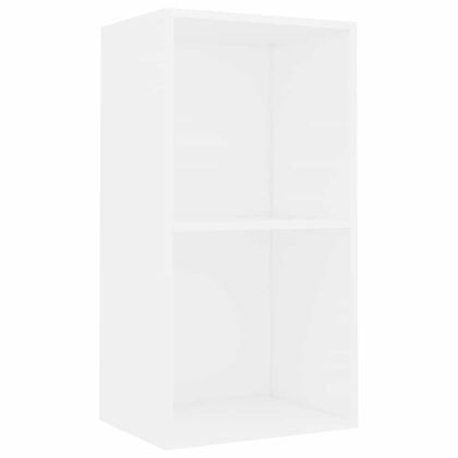 Библиотека, бяла, 40x30x76,5 см, инженерно дърво