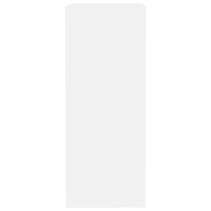 Библиотека, бяла, 40x30x76,5 см, инженерно дърво