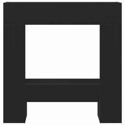 Облицовка за камина, Черен дъб, 81x18x82 см, инженерно дърво