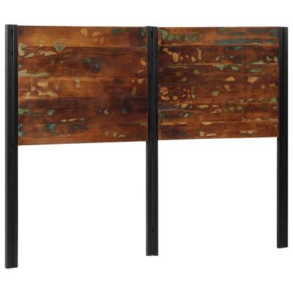 табла за глава 140 cm масивна дървесина и желязо