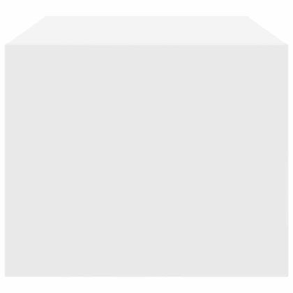 ТВ шкафове, 2 бр, бели, 60x31x25,5 см, инженерно дърво