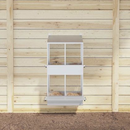 Кутия за гнездене на пилета с 4 отделения, галванизиран