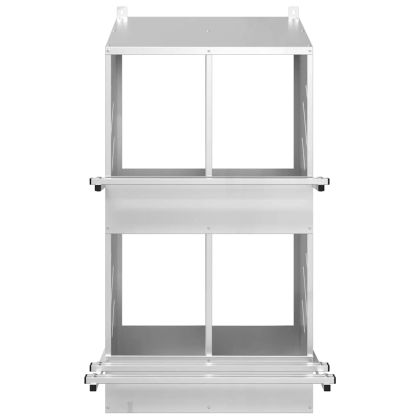 Кутия за гнездене на пилета с 4 отделения, галванизиран