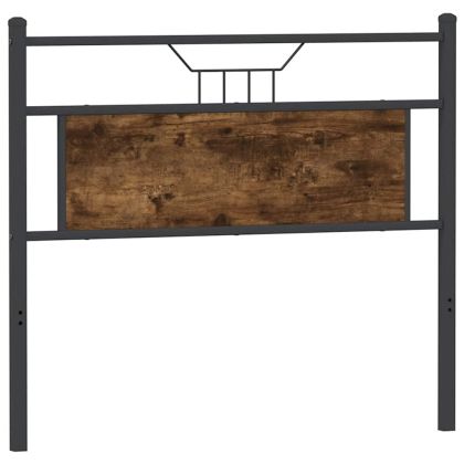 Горна табла, опушен дъб, 100 см, инженерно дърво и стомана