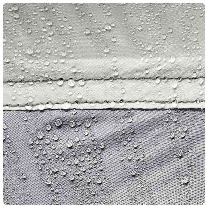 Шатра за басейн с подвижна муха & Мрежести стени сива 690x690cm