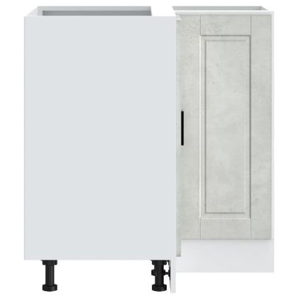 Кухненски ъглов шкаф Porto, бетонно сив, инженерно дърво