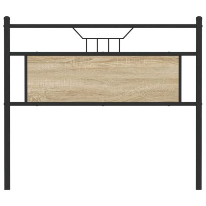 табла за глава Дъб Сонома 107 cm Изработена дървесина и стомана