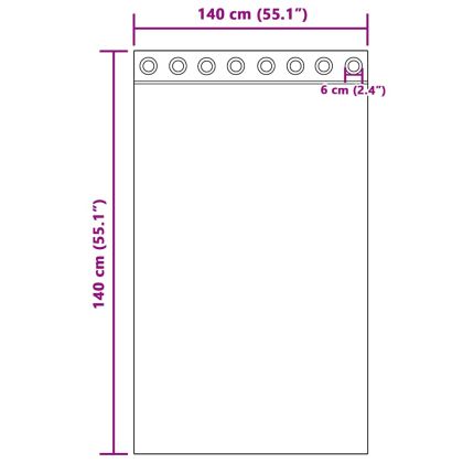 Пердета от воал с втулки, 2 бр, виненочервено