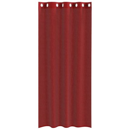 Пердета от воал с втулки, 2 бр, виненочервено