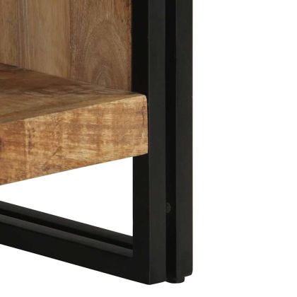 Масичка за кафе 70x50x38 cm Масивна груба дървесина Манго