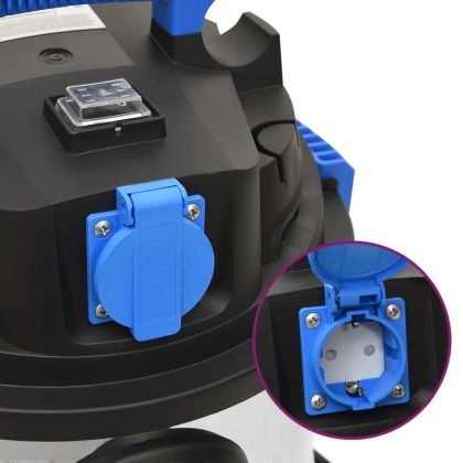 Прахосмукачка за мокро и сухо почистване 1200 W 30 л сребриста