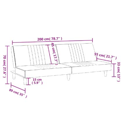 Разтегателно канапе, светлосиво, плат