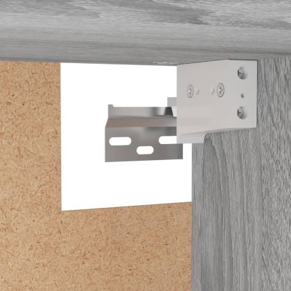 Гардероб, сив сонома, 100x32,5x35 см, инженерно дърво