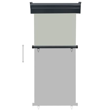 Вертикална тента за балкон, 85x250 см, сива