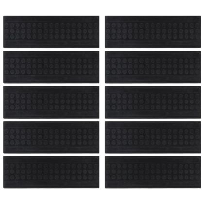 Постелки за стъпала 10 бр 25x75 см гума