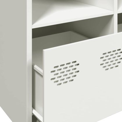 Бюфет, бял, 135x39x73,5 см, студеновалцувана стомана