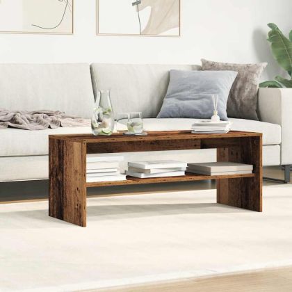 ТВ шкаф, старо дърво, 100x40x40 см, инженерно дърво