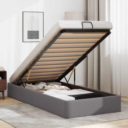 Османска рамка за легло без матрак, 90x200 см, изкуствена кожа