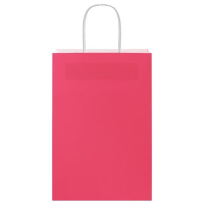 Хартиени торбички 50 бр с дръжки розови 21x11x31 см