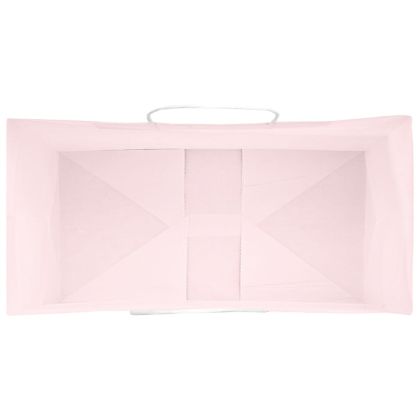 Хартиени торбички 50 бр с дръжки розови 21x11x31 см