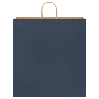 Хартиени торбички 250 бр с дръжки сини 45x17x48 см