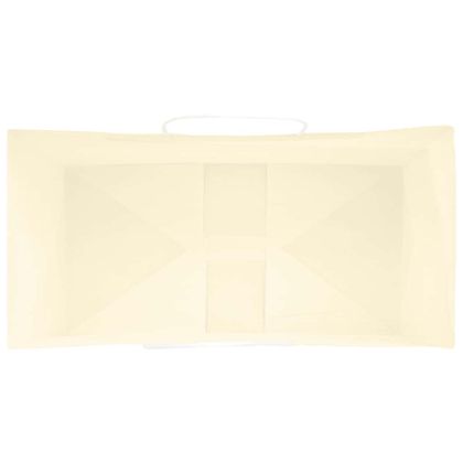 Хартиени торбички 50 бр с дръжки жълти 32x17x25 см