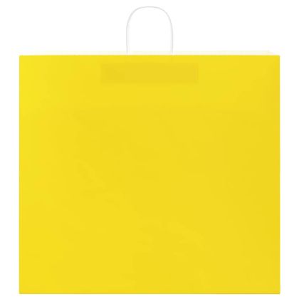 Хартиени торбички 50 бр с дръжки жълти 54x15x49 см