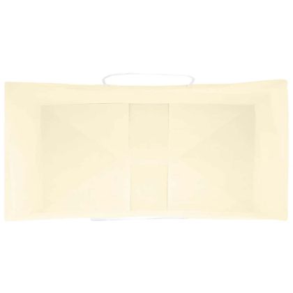 Хартиени торбички 250 бр с дръжки жълти 32x17x25 см