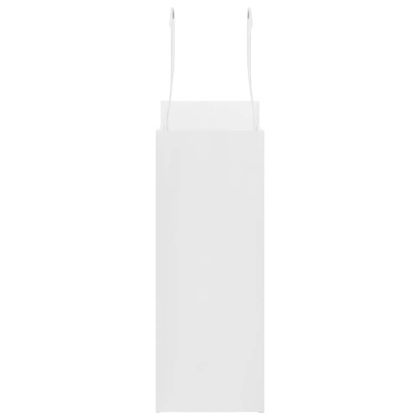 Хартиени торбички 250 бр с дръжки бели 18x8x22 см