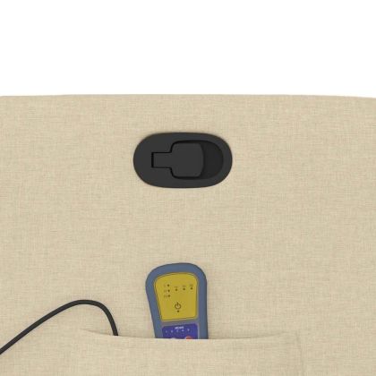 Масажен наклоняем стол, кремав, текстил