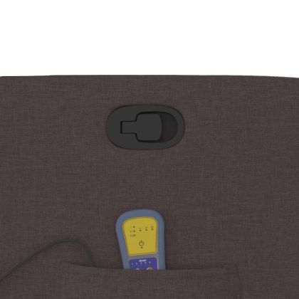 Масажен наклоняем стол, тъмнокафяв, текстил