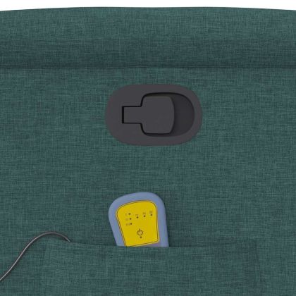 Изправящ масажен наклоняем стол, тъмнозелен, текстил