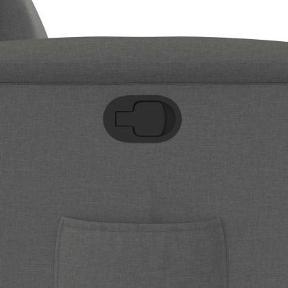 Реклайнер, тъмносив, текстил