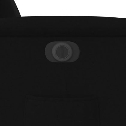 Електрически стол реклайнер, черен, текстил