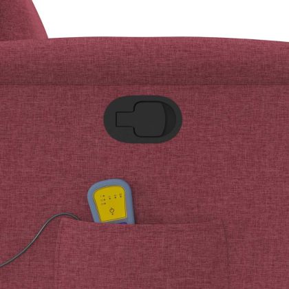 Масажен наклоняем стол, виненочервен, текстил