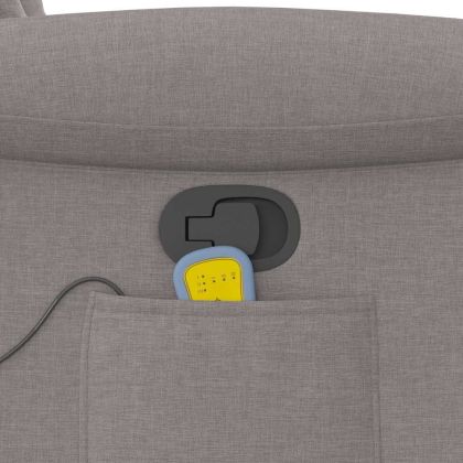 Масажен наклоняем стол, таупе, текстил