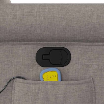 Масажен наклоняем стол, таупе, текстил