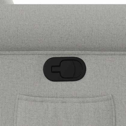 Изправящ реклайнер стол, облачно сив, текстил