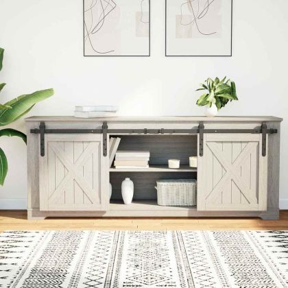 Комплект за плъзгаща врата за шкаф, стомана, 152 см