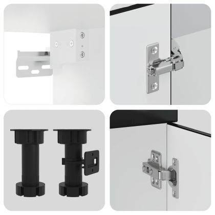 Комплект кухненски шкафове от 7 части Kalmar, инженерно дърво