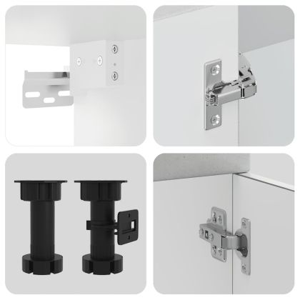 Комплект кухненски шкафове от 4 части Kalmar, инженерно дърво